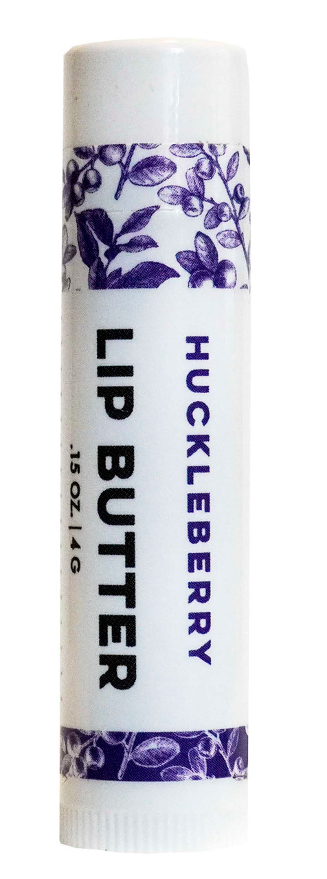 Huckleberry Lip Butter - Best Chapstick for Dry Chapped Lips, Organic Cold Pressed Oils and Beeswax to Soothe and Protect, Non-Toxic, Cruelty Free, For Adults and Kids, 19 Flavors, Artisan Made in USA