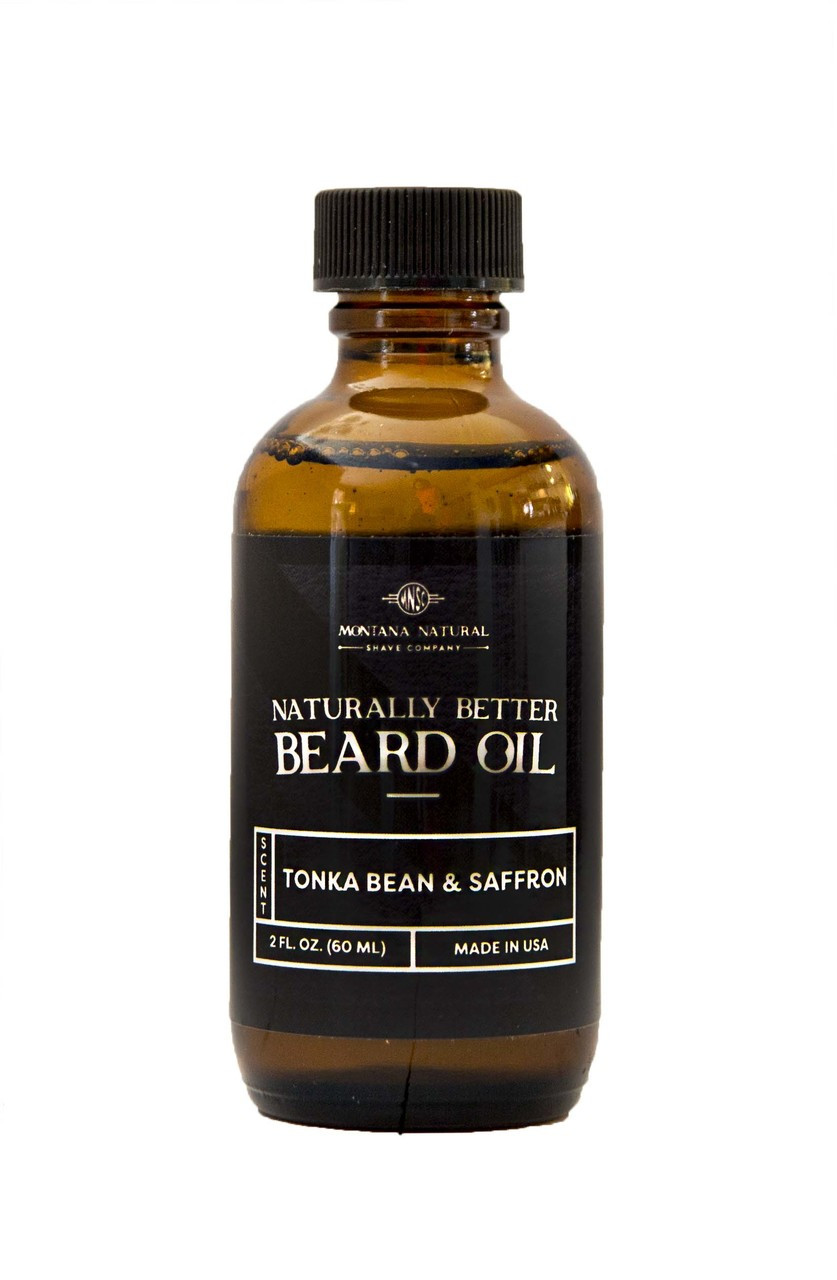 Tonka Bean & Saffron Beard Oil & Leave in Moisturizer - Montana Natural Shave Company 
