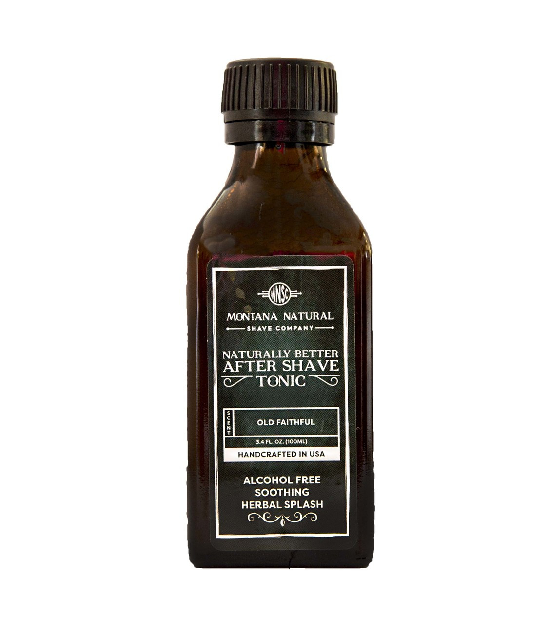Old Faithful Old School Aftershave Tonic. Naturally Better  Alcohol Free Botanical Splash. Montana Natural Shave Company