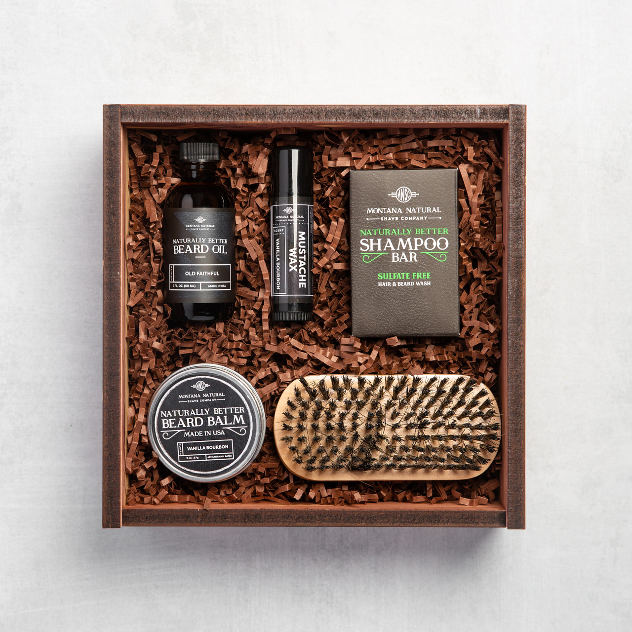 Petroleum-free, 100% Natural, Made in USA - Our Beard Gift Set is the perfect give for the unshaven.