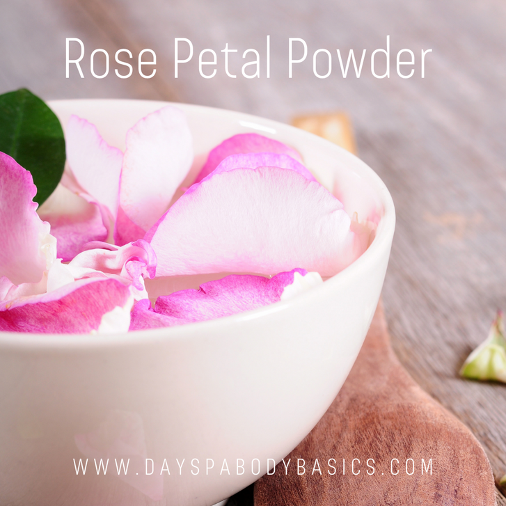 Rose Petal Powder Ingredient Highlight DAYSPA Body Basics Store