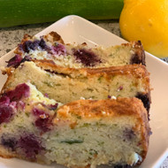 Keto Friendly Huckleberry Lemon Zucchini Bread