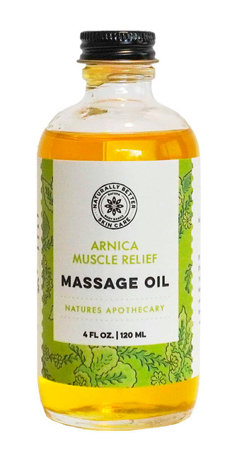Organic Arnica Muscle Massage Oil = Natures Apothecary for Pain  
