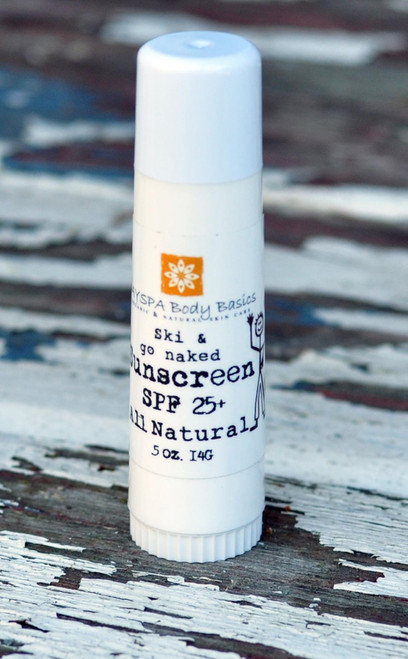 Sunscreen Stick = SPF 25 Broad Spectrum Protection from UVA & UVB