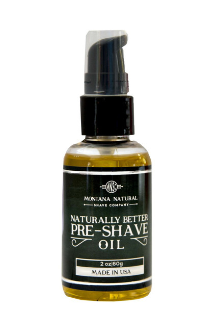 PreShave Oil is The First Step In A Naturally Better Shave Montana Natural Shave Company
