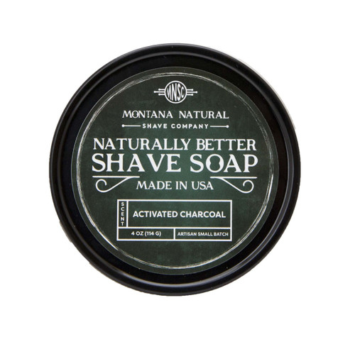 Activated Charcoal Artisan Small Batch Shave Soap for a Naturally Better Shave Experience