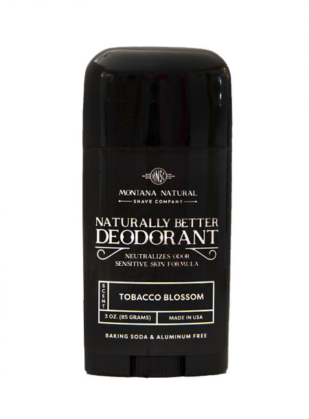 Tobacco Blossom Natural Aluminum & Baking Soda Free Deodorant Stick (that  works!) Stay Fresh All Day - For Women & Men - Made in USA, Nut Free  Healthy, Safe, Non Toxic