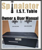  Spinalator IST Table Owner & User Manual, Spinalator IST Table Owner & User Manual for sale, Spinalator IST Table Owner Manual, Spinalator IST Table Owner Manual for sale, Spinalator Table Owners Manual, Spinalator Table Manual, Spinalator Manual, Spinalator IST Manual