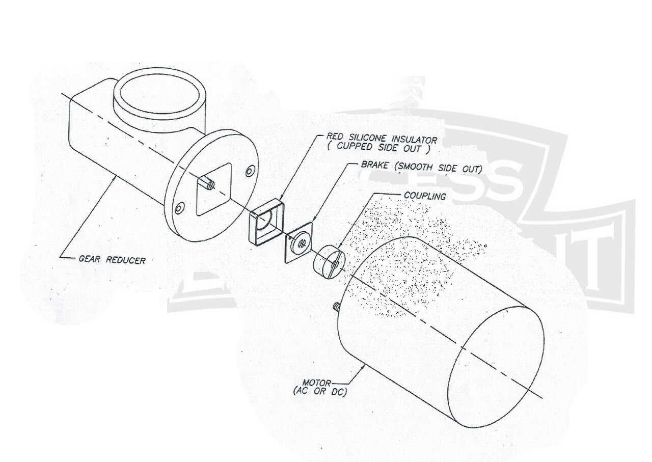 Spinalator IST Table Elevation Motor Actuator Kit