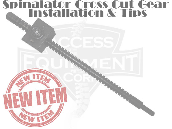 Spinalator Travel Cross Cut Gear & Fang Install Tip Sheet, Spinalator Cross Cut Gear Installation, Spinalator Gear Installation, Spinalator Travel Gear Installation, Spinalator Travel Gear Tips, Spinalator manuals, Spinalator tips, Spinalator Parts