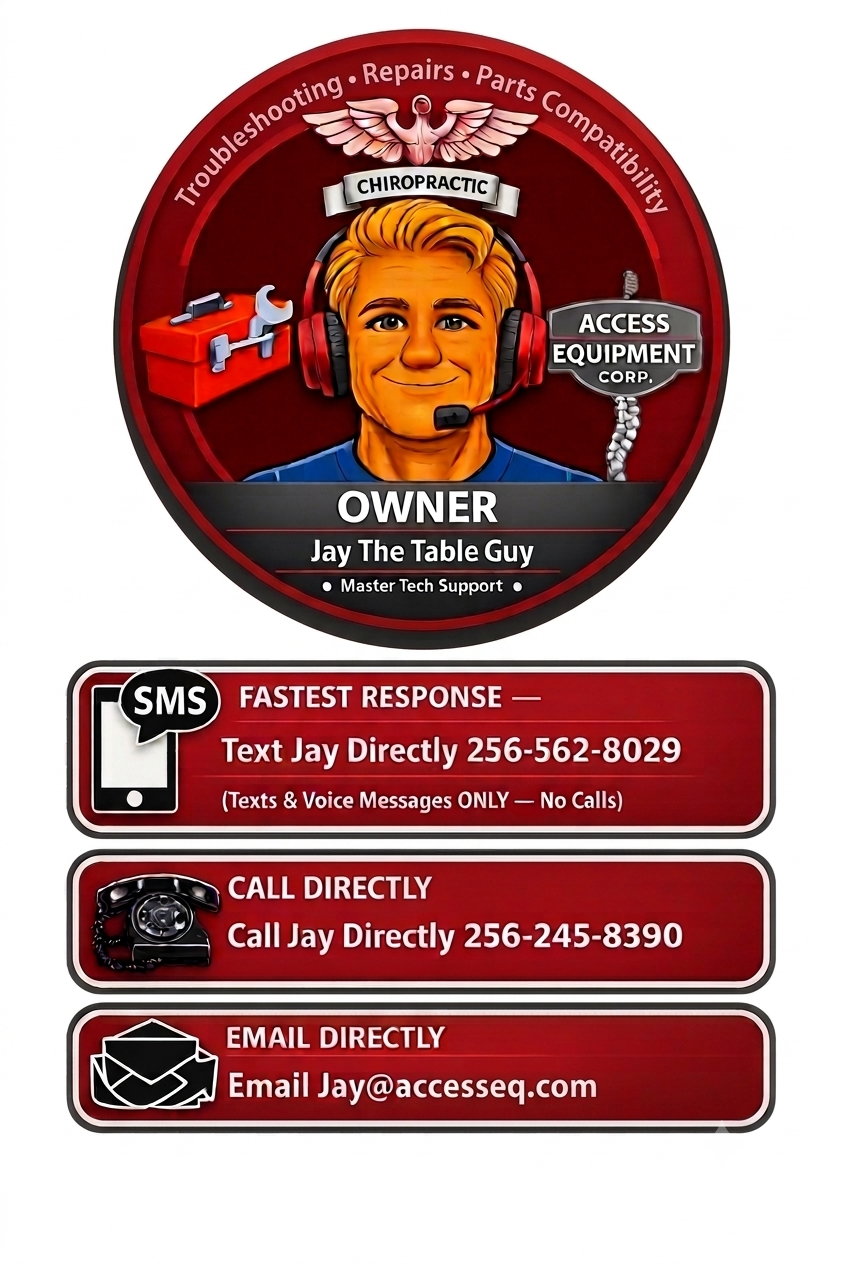 Jay The Table Guy &mdash; Chiropractic Table Master Technician