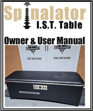 Spinalator IST Table Owner & User Manual , Spinalator IST Table Owner & User Manual  for sale, Spinalator IST Table Owner Manual , Spinalator IST Table Owner Manual  for sale 