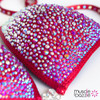 Red Crystal Competition Bikini