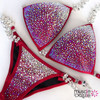 Red Crystal Competition Bikini