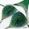 Dark Green Crystal Competition Bikini