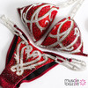 Red Crystal Competition Bikini (CB190)