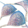 Light Blue Crystal Competition Bikini