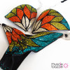 Multi-colored crystal competition bikini