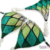 Green crystal competition bikini