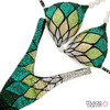 Green Figure Competition Suit