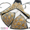 Gold Figure Competition Suit