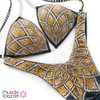 Gold Figure Competition Suit