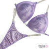 Mauve Undecorated Competition Bikini