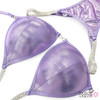 Mauve Undecorated Competition Bikini