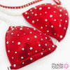 Affordable red competition bikini