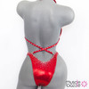 Affordable red figure competition suit