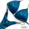 Blue/Green Competition Bikini (UB043)