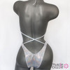 Silver Undecorated Competition Bikini