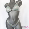 Silver Undecorated Competition Bikini
