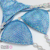 Silver and Blue Competition Bikini
