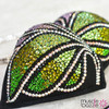 Black Green Pink Figure Competition Suit