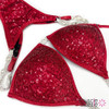 Red Sequin Competition Bikini (UB046)