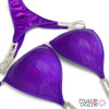 Purple Undecorated Competition Bikini