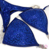 Royal Blue Sequin Undecorated Wellness Competition Suit