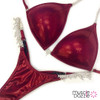 Burgundy Undecorated Wellness Competition Suit