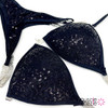 Black Sequin Undecorated Wellness Competition Suit