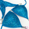 Aqua Sequin Undecorated Wellness Competition Suit