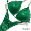 Green Undecorated Wellness Competition Suit