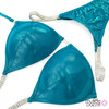 Teal Undecorated Competition Bikini