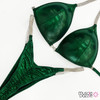 Dark Emerald Undecorated Competition Bikini