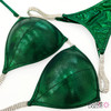 Dark Emerald Undecorated Competition Bikini