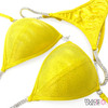 Lemon Yellow Undecorated Competition Bikini