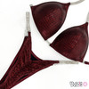 Burgundy Undecorated Competition Bikini