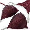 Burgundy Undecorated Competition Bikini