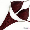 Burgundy Undecorated Competition Bikini