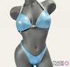 Baby Blue Undecorated Competition Bikini